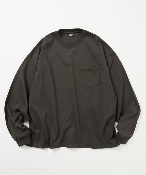 FREAK'S STORE(フリークスストア)の「限定展開 9オンス Heavyweight ビッグシルエット クルーネック ロングスリーブTシャツ/ヘビーウェイト/ロンTEE(Tシャツ/カットソー・メンズ・ホワイト/スミクロ/ブラック/アッシュグレー・SMALL/MEDIUM/LARGE)」の10枚目の写真