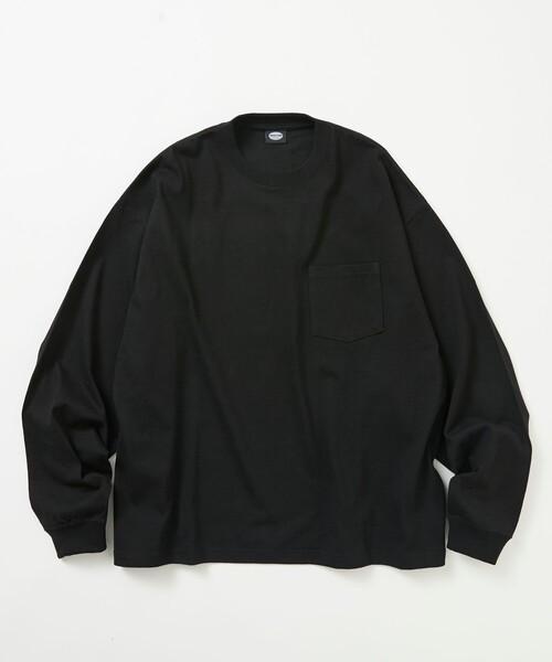 FREAK'S STORE(フリークスストア)の「限定展開 9オンス Heavyweight ビッグシルエット クルーネック ロングスリーブTシャツ/ヘビーウェイト/ロンTEE(Tシャツ/カットソー・メンズ・ホワイト/スミクロ/ブラック/アッシュグレー・SMALL/MEDIUM/LARGE)」の12枚目の写真