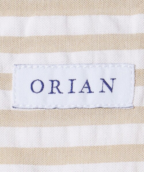 ORIAN(オリアン)の「<ORIAN>シアサッカー ストライプ バンドカラー プルオーバー(シャツ/ブラウス・メンズ・ベージュ・L)」の13枚目の写真