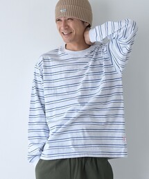 coen（コーエン）の「【Tough&Soft】天竺マルチボーダーロングスリーブTシャツ（Tシャツ/カットソー）」