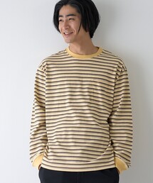 【Tough&Soft】天竺マルチボーダーロングスリーブTシャツ