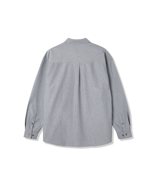 ADHOC（アドホック）の「男性ベーシックワンポケットオックスフォードシャツ(GREY)(HB8LS40)（シャツ/ブラウス・メンズ・その他・105/100/95/110）」の2枚目の写真