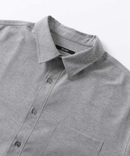 ADHOC（アドホック）の「男性ベーシックワンポケットオックスフォードシャツ(GREY)(HB8LS40)（シャツ/ブラウス・メンズ・その他・105/100/95/110）」の3枚目の写真