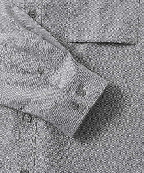 ADHOC（アドホック）の「男性ベーシックワンポケットオックスフォードシャツ(GREY)(HB8LS40)（シャツ/ブラウス・メンズ・その他・105/100/95/110）」の5枚目の写真