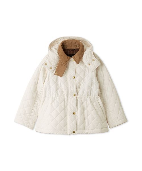 CELFORD(セルフォード)の「【Barbour Exclusive CELFORD】キルティングコート(ピーコート・レディース・アイボリー/ピンクベージュ/ブラック・36/38)」の1枚目の写真