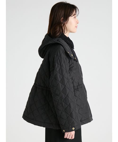 CELFORD(セルフォード)の「【Barbour Exclusive CELFORD】キルティングコート(ピーコート・レディース・アイボリー/ピンクベージュ/ブラック・36/38)」の7枚目の写真
