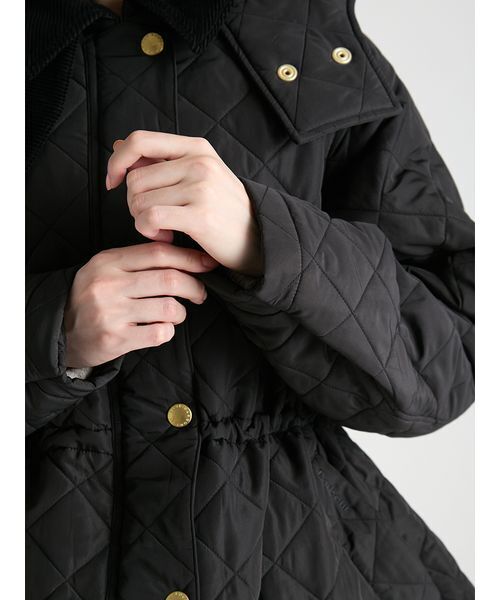 CELFORD(セルフォード)の「【Barbour Exclusive CELFORD】キルティングコート(ピーコート・レディース・アイボリー/ピンクベージュ/ブラック・36/38)」の9枚目の写真