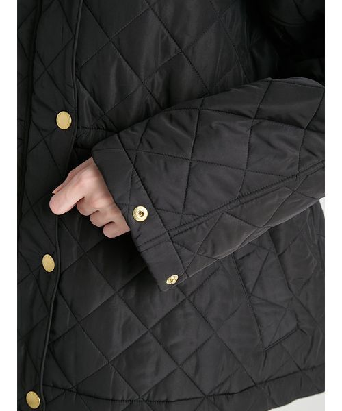 CELFORD(セルフォード)の「【Barbour Exclusive CELFORD】キルティングコート(ピーコート・レディース・アイボリー/ピンクベージュ/ブラック・36/38)」の10枚目の写真