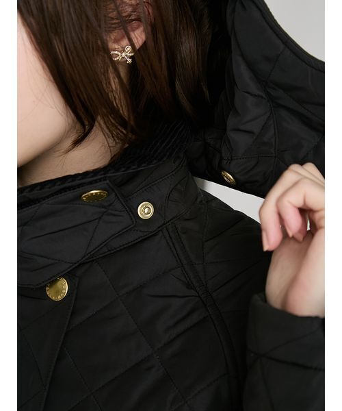 CELFORD(セルフォード)の「【Barbour Exclusive CELFORD】キルティングコート(ピーコート・レディース・アイボリー/ピンクベージュ/ブラック・36/38)」の21枚目の写真