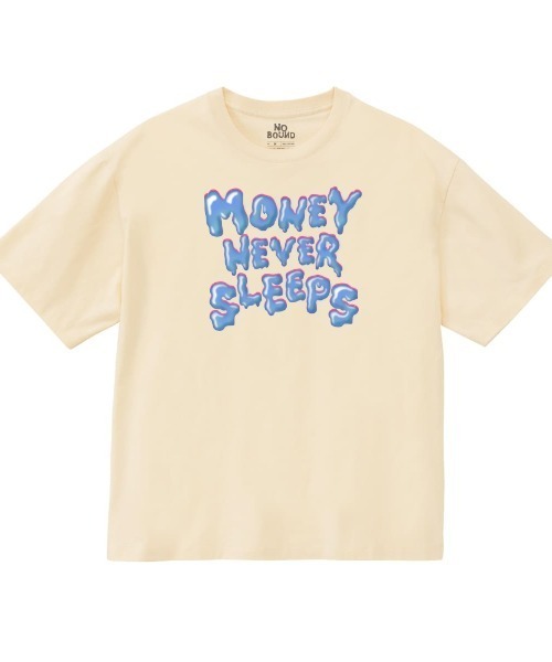 NOBOUND(ノーバウンド)の「NOBOUND(ノーバウンド) 半袖Tシャツ メッセージ ロゴ プリント ボックスシルエット トップス カットソー メンズ ユニセックス(Tシャツ/カットソー・メンズ・ホワイト/ブラック/アイボリー・M/L/XL)」の1枚目の写真