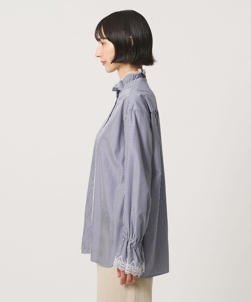 UNITED ARROWS(ユナイテッドアローズ)の「エンブロイダリー スタンドフリル シャツ(シャツ/ブラウス・レディース・その他7/オフホワイト/その他1・FREE)」の14枚目の写真
