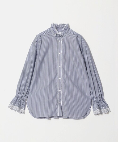 UNITED ARROWS(ユナイテッドアローズ)の「エンブロイダリー スタンドフリル シャツ(シャツ/ブラウス・レディース・その他7/オフホワイト/その他1・FREE)」の16枚目の写真