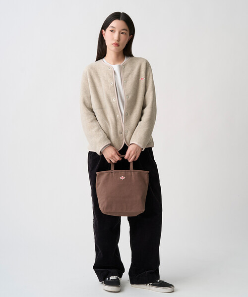 DANTON(ダントン)の「ORSAY MOYEN - Cotton Canvas 2-Way Bag(トートバッグ・レディース・ブラウン/アイボリー/レッド/ブルー/ブラック・-)」の6枚目の写真