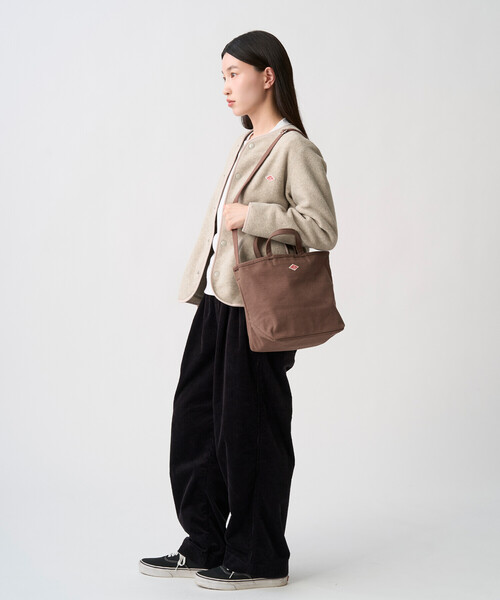 DANTON(ダントン)の「ORSAY MOYEN - Cotton Canvas 2-Way Bag(トートバッグ・レディース・ブラウン/アイボリー/レッド/ブルー/ブラック・-)」の7枚目の写真