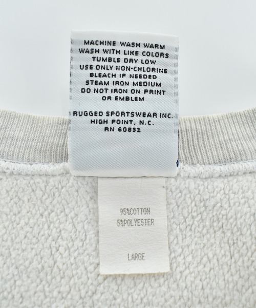 VINTAGE（ヴィンテージ）の「【USED】90’s RUGGED SWEATS "SYRACUSE BASKETBALL" リバースタイプ スウェット（スウェット・メンズ・グレー・LARGE）」の3枚目の写真