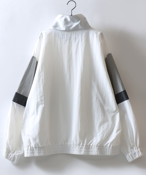 SITRY(シトリー)の「Anorak Jacket/オーバーサイズ アノラックジャケット ハーフジップ ナイロンプルオーバー トラックジャケット ブルゾン(ナイロンジャケット・メンズ・ブラック/オフホワイト/ネイビー/サックスブルー・L/M)」の9枚目の写真