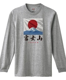 NIPOP(ニポップ) 長袖Tシャツ 富士山 日の丸 和 プリント インバウンド お土産 ロンT トップス メンズ ユニセックス