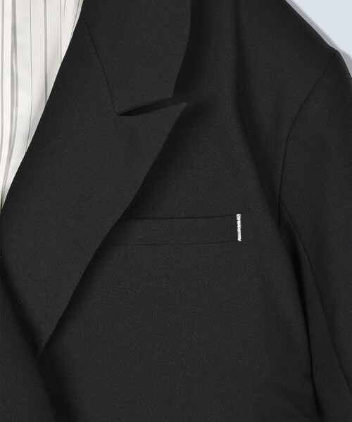 OMMO(オーエムエムオー)の「【OMMO(オーエムエムオー)】TUCK DETAIL JACKET/タックディティールジャケット(テーラードジャケット・レディース・ブラック/グレー・36/38)」の17枚目の写真