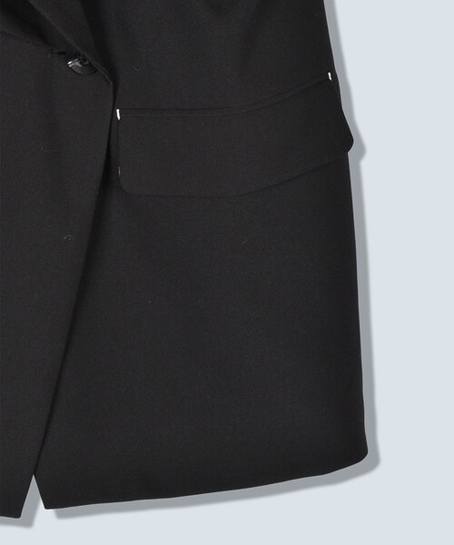 OMMO(オーエムエムオー)の「【OMMO(オーエムエムオー)】TUCK DETAIL JACKET/タックディティールジャケット(テーラードジャケット・レディース・ブラック/グレー・36/38)」の18枚目の写真