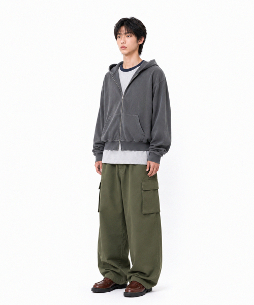 SIGNATURE（シグネチャ）の「ハーフバンディングカーブドカーゴパンツ[カーキ]（その他パンツ・レディース・その他・MEDIUM/LARGE）」の8枚目の写真