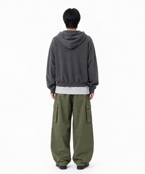 SIGNATURE（シグネチャ）の「ハーフバンディングカーブドカーゴパンツ[カーキ]（その他パンツ・レディース・その他・MEDIUM/LARGE）」の9枚目の写真