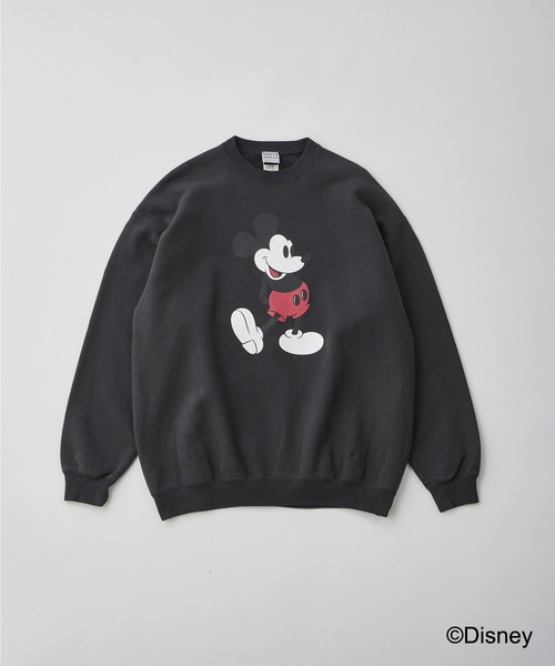 WALLA WALLA SPORT(ワラワラスポーツ)の「【WALLA WALLA SPORT/ワラワラスポーツ】PRINTED CREW SWEAT /MICKEY MOUSE(Tシャツ/カットソー・メンズ・スミクロ/スカイブルー・MEDIUM/LARGE/X-LARGE)」の1枚目の写真