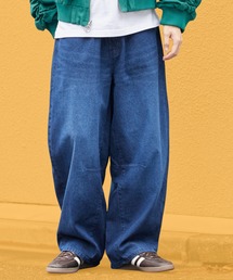 バレルレッグイージーデニムパンツ メンズライク ヴィンテージ ストリート カジュアル ゆったり 2026秋冬 秋服