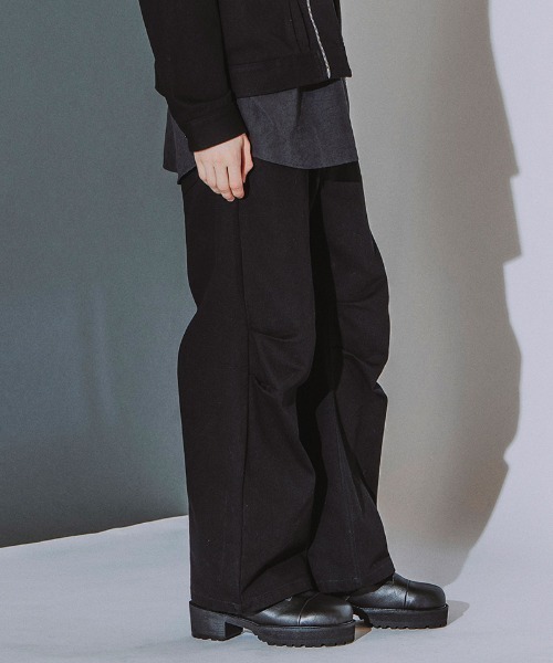 NO ID.（ノーアイディ）の「mp15503- ﾊﾞｲｱｽﾌﾛﾝﾄｺｸｰﾝPT パンツ(859006-582P)（その他パンツ・メンズ・グレー/ブラック/ホワイト・2/1）」の2枚目の写真