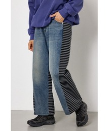 DENIM COMBO PANTS