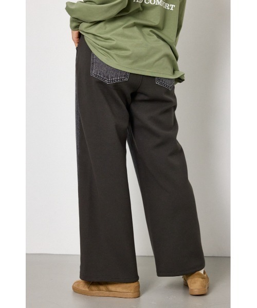 RODEO CROWNS WIDE BOWL(ロデオクラウンズワイドボウル)の「DENIM COMBO PANTS(デニムパンツ・レディース・ブルー系その他/ブルー/ブラック・SMALL/MEDIUM)」の6枚目の写真