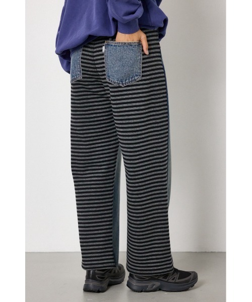 RODEO CROWNS WIDE BOWL(ロデオクラウンズワイドボウル)の「DENIM COMBO PANTS(デニムパンツ・レディース・ブルー系その他/ブルー/ブラック・SMALL/MEDIUM)」の11枚目の写真