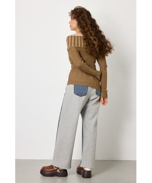 RODEO CROWNS WIDE BOWL(ロデオクラウンズワイドボウル)の「DENIM COMBO PANTS(デニムパンツ・レディース・ブルー系その他/ブルー/ブラック・SMALL/MEDIUM)」の19枚目の写真