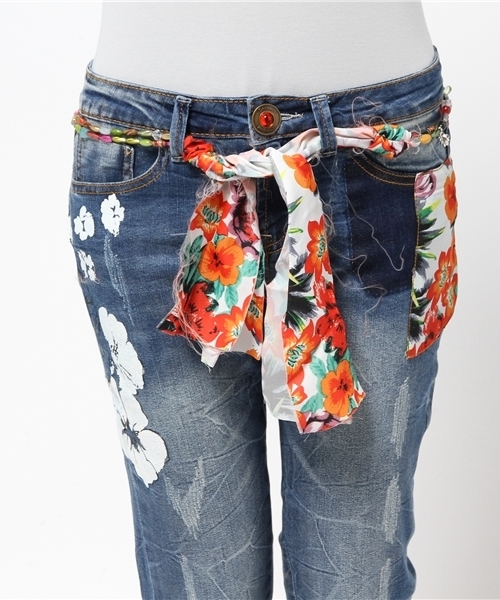 セール】「Desigual/デシグアル」アンクル丈デニムパンツ