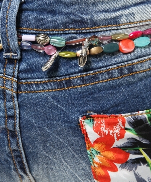セール】「Desigual/デシグアル」アンクル丈デニムパンツ