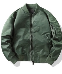 MA-1 ブルゾン ジャケット ミリタリー アウター メンズ 黒