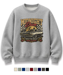 MIDNIGHT プリント オーバーサイズ グラフィック スウェット CP裏毛 9色