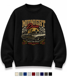 MIDNIGHT プリント オーバーサイズ グラフィック スウェット CP裏毛 9色