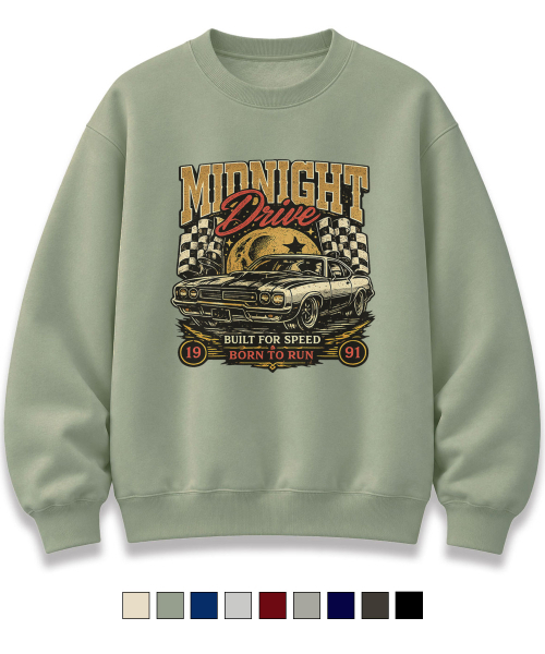 NANDE(ナンデ)の「MIDNIGHT プリント オーバーサイズ グラフィック スウェット CP裏毛 9色(スウェット・レディース・ライトグレー/ブラック/ネイビー/ダークグレー/ミント/クリーム/杢グレー/ダークブルー/ワイン・SMALL/MEDIUM/LARGE/X-LARGE)」の15枚目の写真