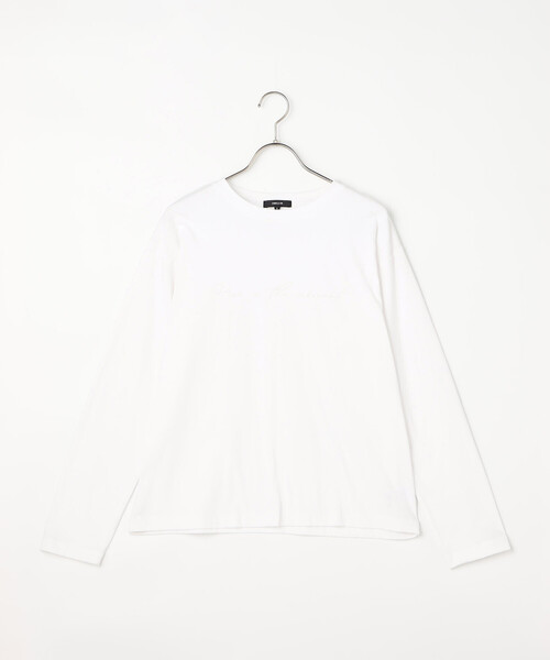 COMME CA ISM(コムサイズム)の「ロゴロンT(Tシャツ/カットソー・レディース・ブラック/ホワイト・M/L)」の7枚目の写真