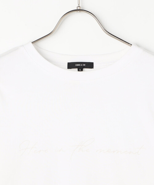 COMME CA ISM(コムサイズム)の「ロゴロンT(Tシャツ/カットソー・レディース・ブラック/ホワイト・M/L)」の9枚目の写真