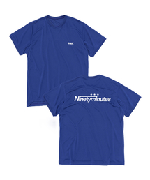 [Air Stream] ESSENTIALS パフォーマンス ロゴ 半袖Tシャツ (ブルー)