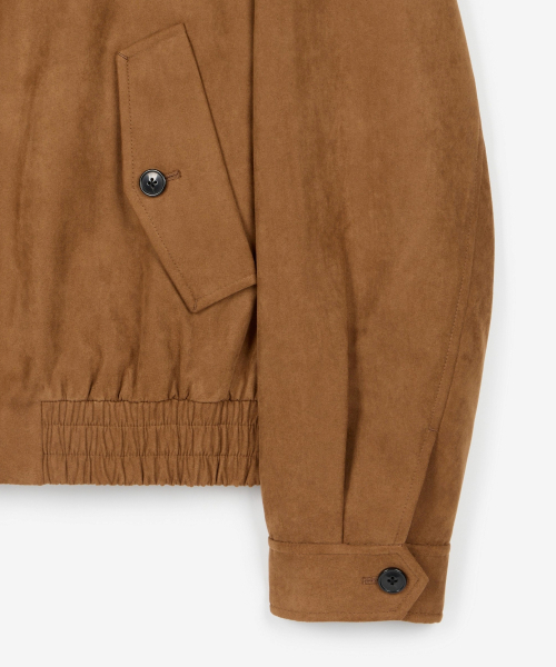 TNGT(ティーエヌジーティー)の「Faux Suede Harrington Jumper (Camel Brown) TNJU6F103CM(ブルゾン・レディース・その他・100/110/85/95/105)」の4枚目の写真