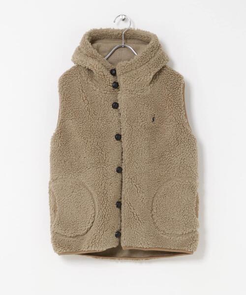 GYMPHLEX(ジムフレックス)の「GYMPHLEX BOA HOODED VEST(ダウンベスト・レディース・ライトグレー/アイボリー/ライトベージュ/ダークグレー・14)」の11枚目の写真