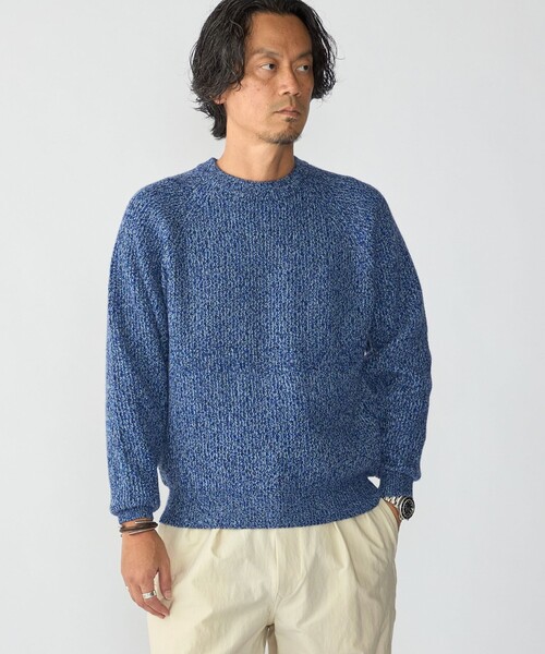 SHIPS(シップス)の「〈手洗い可能〉メランジ クルーネック ニット(ニット/セーター・メンズ・ライトグレー/ネイビー/レッド/オリーブ・SMALL/MEDIUM/LARGE/X-LARGE)」の12枚目の写真