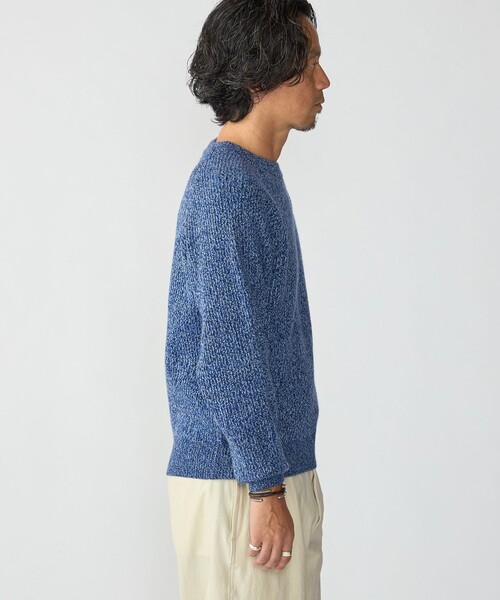 SHIPS(シップス)の「〈手洗い可能〉メランジ クルーネック ニット(ニット/セーター・メンズ・ライトグレー/ネイビー/レッド/オリーブ・SMALL/MEDIUM/LARGE/X-LARGE)」の11枚目の写真
