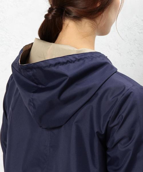 green label relaxing（グリーンレーベルリラクシング）の「CB バイカラーレインコート（レインコート/ポンチョ・レディース・ネイビー・FREE）」の7枚目の写真
