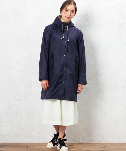 green label relaxing（グリーンレーベルリラクシング）の「CB バイカラーレインコート（レインコート/ポンチョ・レディース・ネイビー・FREE）」の16枚目の写真
