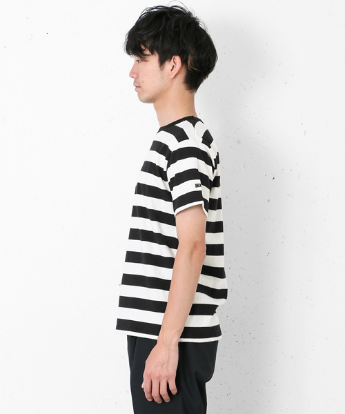 URBAN RESEARCH DOORS MENS（アーバンリサーチ ドアーズ メンズ）の「DOORS Hemp Cotton Border Tee（Tシャツ/カットソー・メンズ・グレー/グリーン/ネイビー/オレンジ/パープル/ブラック・38/40）」の13枚目の写真