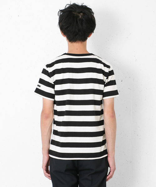 URBAN RESEARCH DOORS MENS（アーバンリサーチ ドアーズ メンズ）の「DOORS Hemp Cotton Border Tee（Tシャツ/カットソー・メンズ・グレー/グリーン/ネイビー/オレンジ/パープル/ブラック・38/40）」の14枚目の写真