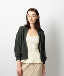 Steven Alan | ＜Steven Alan＞COTTON AZE ZIP CARDIGAN/ｶｰﾃﾞｨｶﾞﾝ(カーディガン/ボレロ)